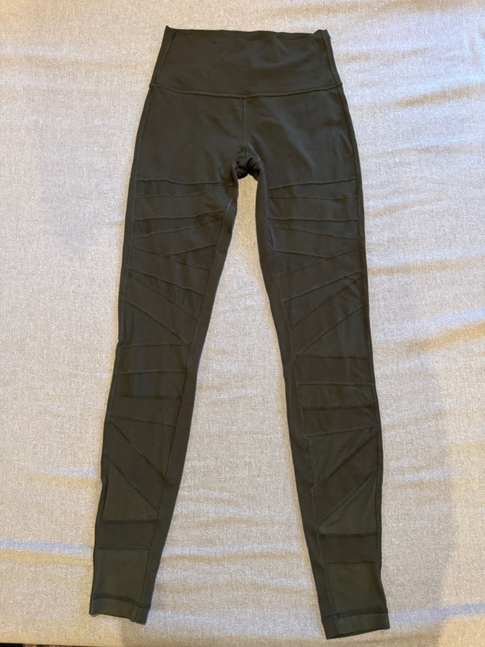 Olive Green Lululemon mesh leggings